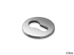 BOCCHETTA CON FORO PZ - Round stainless steel keyhole escutcheon _ d line