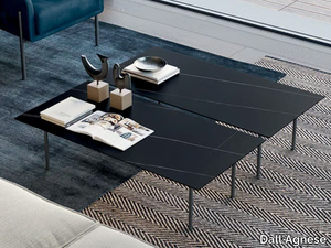 AZIMUT - Low rectangular porcelain stoneware coffee table _ Dall'Agnese