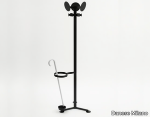 FAMILIA - Painted metal coat stand with umbrella stand _ Danese Milano