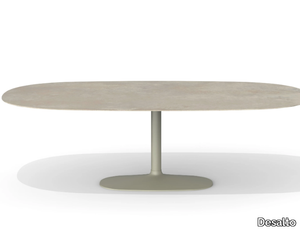 ELLIS - Oval ceramic table _ Desalto