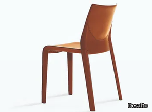 LISBONA - Tanned leather chair _ Desalto