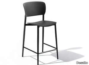 PLY - High polypropylene stool with back _ Desalto