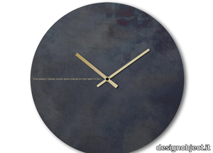 BLACK MOON - Wall-mounted plate clock _ designobject.it