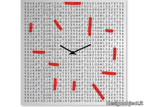 CROSSWORD - Wall-mounted plate clock _ designobject.it