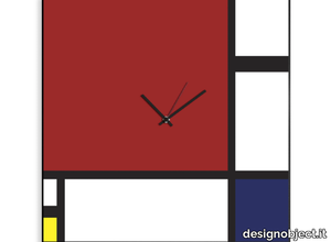 MONDRIAN - Plate clock / dry erase board _ designobject.it