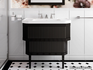 METROPOLITAN CERAMIC - Floor-standing single vanity unit _ Devon&Devon