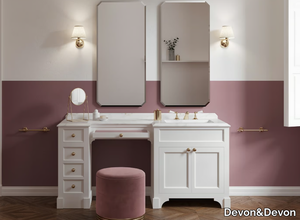 SEASON VANITY - Wooden dressing table / vanity unit with marble top _ Devon&Devon