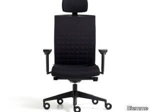 FIT - Polypropylene executive chair with 5-spoke base with headrest _ Diemme