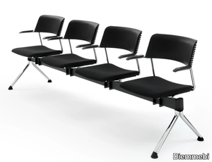 CALA PLUS - Polypropylene beam seating with armrests _ Diemmebi