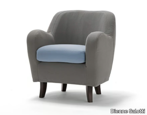 BYBLOS - Fabric armchair with armrests _ Dienne Salotti