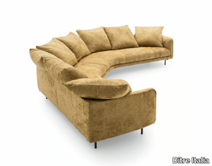 AVENUE SOFT - Curved fabric sofa _ Ditre Italia