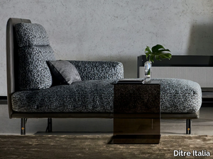 KRIS - Upholstered fabric and leather day bed _ Ditre Italia