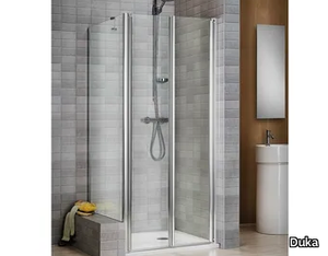 VELA 2000 V6STL - Crystal shower cabin with tray _ Duka