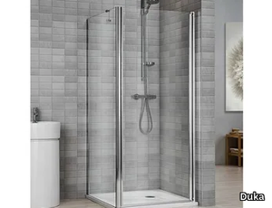 VELA 2000 V6STL - Crystal shower cabin with tray _ Duka