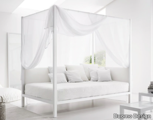 LERA WIND - Full size aluminium canopy bed _ Duomo Design