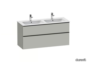 D-NEO - Double wall-mounted vanity unit with drawers _ Duravit