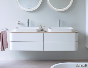 HAPPY D.2 PLUS - Double wall-mounted vanity unit with drawers _ Duravit