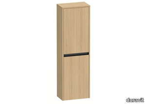 KETHO.2 - Single wooden bathroom column with doors _ Duravit