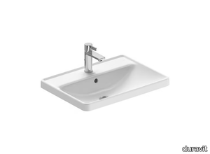 D-NEO - Inset ceramic washbasin with overflow _ Duravit