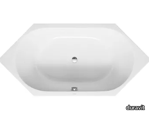 D-CODE - Built-in hexagonal bathtub _ Duravit