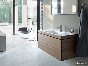 L-CUBE - VERO AIR C-BONDED - Wall-mounted sectional vanity unit with drawers _ Duravit