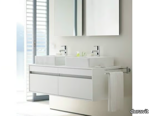 KETHO - Wall-mounted vanity unit with drawers _ Duravit