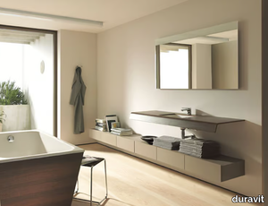 DURASTYLE - Suspended bathroom cabinet with drawers _ Duravit