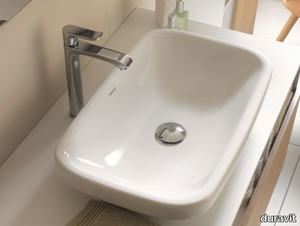 DURASTYLE - Countertop ceramic washbasin _ Duravit