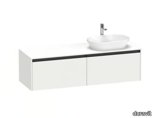 KETHO.2 - Single wall-mounted wooden vanity unit _ Duravit