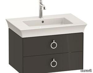 WHITE TULIP WT4351 / WT4352 - Single wall-mounted wooden vanity unit with drawers _ Duravit