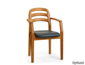 1591A - Wooden chair with armrests _ Dyrlund
