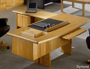 COMMODORE - L-shaped wooden executive desk _ Dyrlund