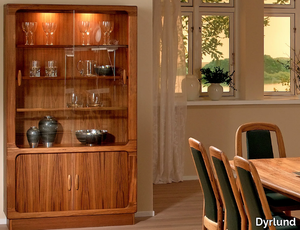 7896 - Wooden highboard with doors _ Dyrlund