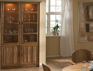 1181M - Wooden highboard with doors _ Dyrlund