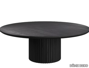 RAVENNA - Round acacia dining table _ DÔME DECO