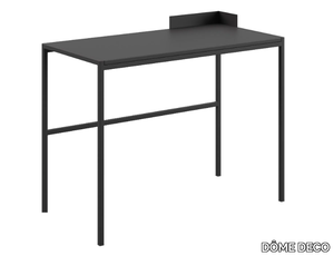 SARTRE - Rectangular steel and wood writing desk _ DÔME DECO