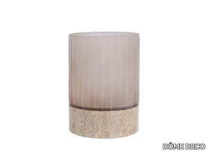 YALI - Travertine candle holder _ DÔME DECO