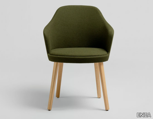 KAIAK - Upholstered chair with armrests _ ENEA