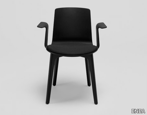 LOTTUS WOOD - Polypropylene chair with integrated cushion _ ENEA