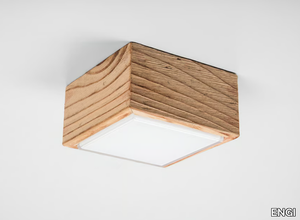 DIVETRO WOOD 9 - Wood and glass wall lamp / ceiling lamp _ ENGI
