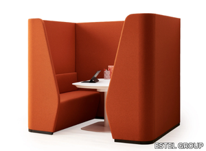 CHAT SOFA - Acoustic fabric meeting pod _ ESTEL GROUP