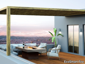 GIN 90 (DINING) - Indoor/Outdoor freestanding bioethanol or gas fireplace _ EcoSmart Fire