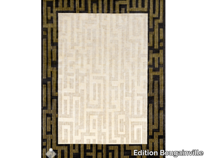 EASTERN - Rectangular wool and silk rug with geometric shapes _ Edition Bougainville