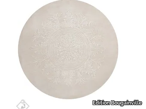 VENDOME SELENITE - Round wool and silk rug _ Edition Bougainville