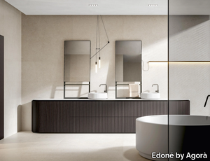 CAL 2344 - Floor-standing double vanity unit _ Edoné by Agorà