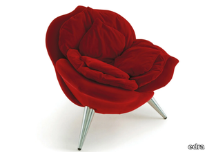 ROSE CHAIR - Velvet easy chair _ edra