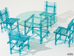 A’MARE - Round polycarbonate outdoor table _ edra