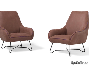 NAMY - Bergere fabric armchair with armrests _ Egoitaliano