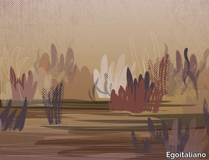 DOODLE FOREST - Landscape paper wallpaper _ Egoitaliano