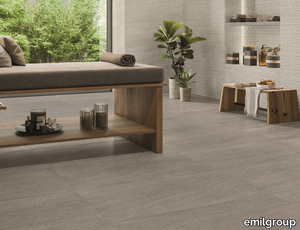 ELEGANCE PRO DARK GREY - Porcelain stoneware wall/floor tiles with stone effect _ emilgroup